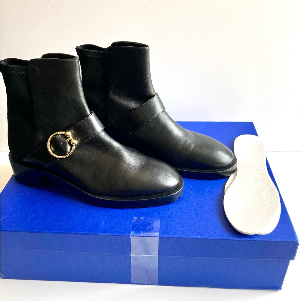 Stuart Weitzman Luxering black leather boots 8.5 - Picture 11 of 12